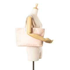 Leather Intrecciato Tote