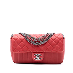 CC Quilted Calfskin Multi Chain Flap