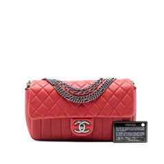CC Quilted Calfskin Multi Chain Flap