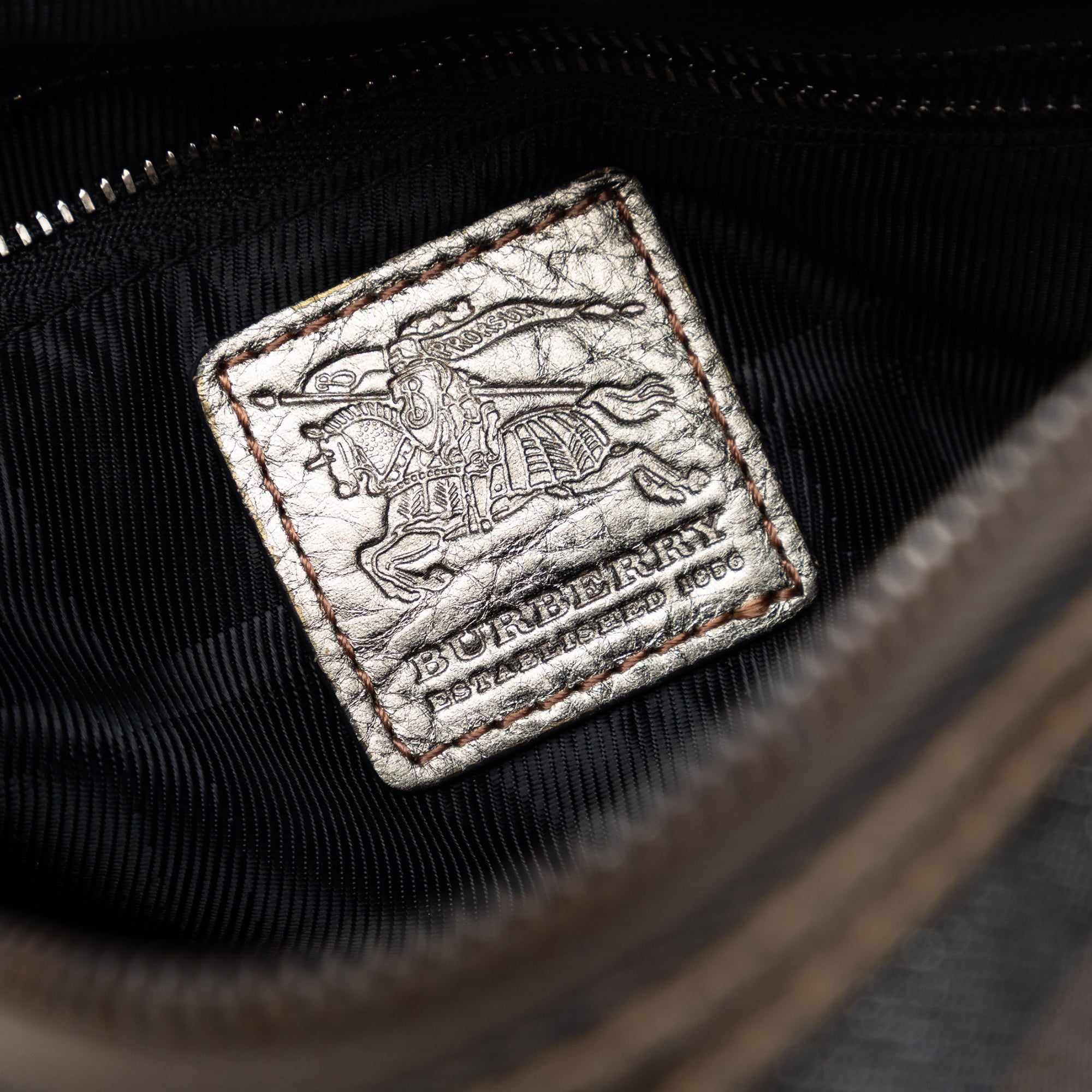 Smoke Check Canvas Boston Bag