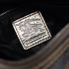 Smoke Check Canvas Boston Bag