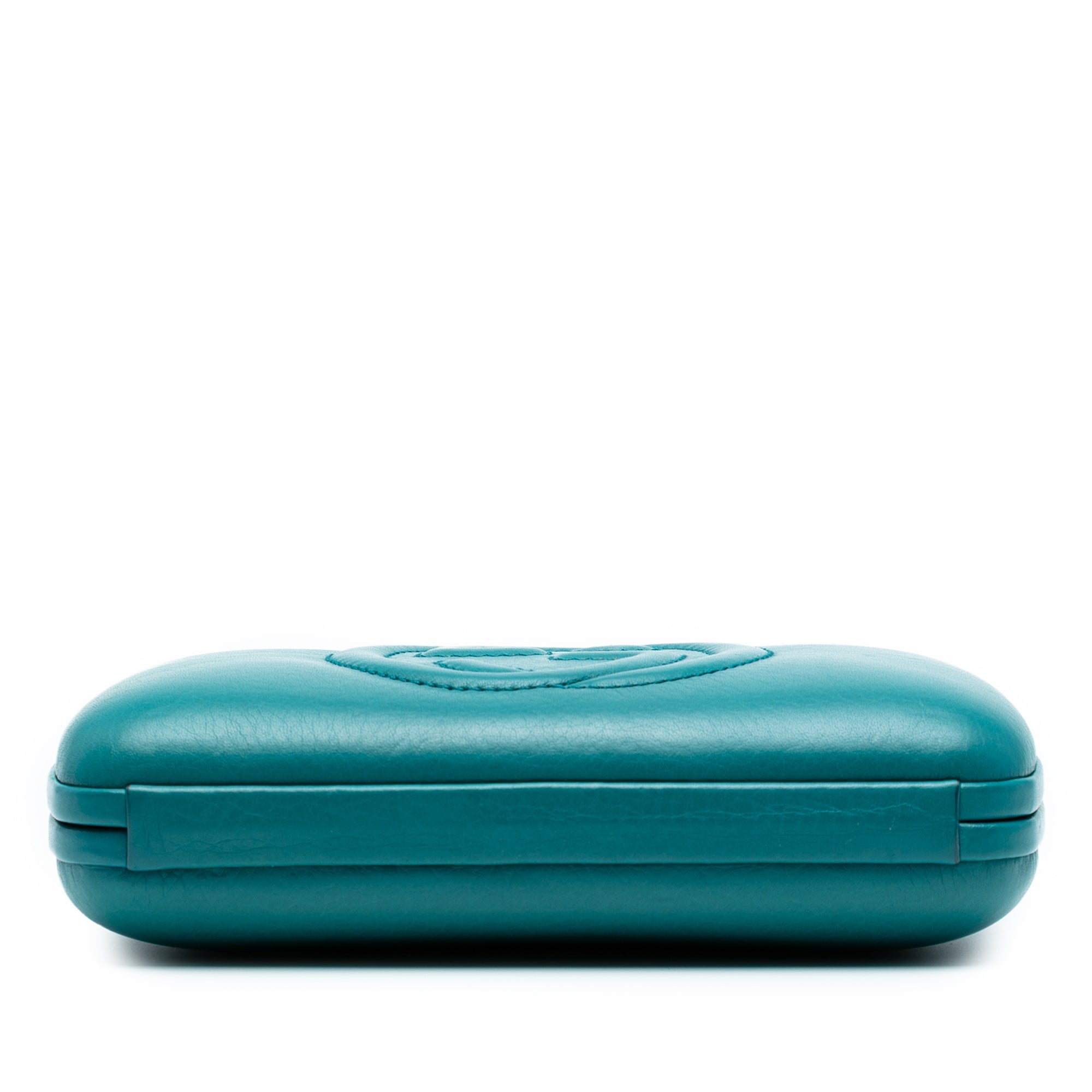 Leather Soho Clutch on Chain