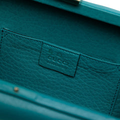 Leather Soho Clutch on Chain