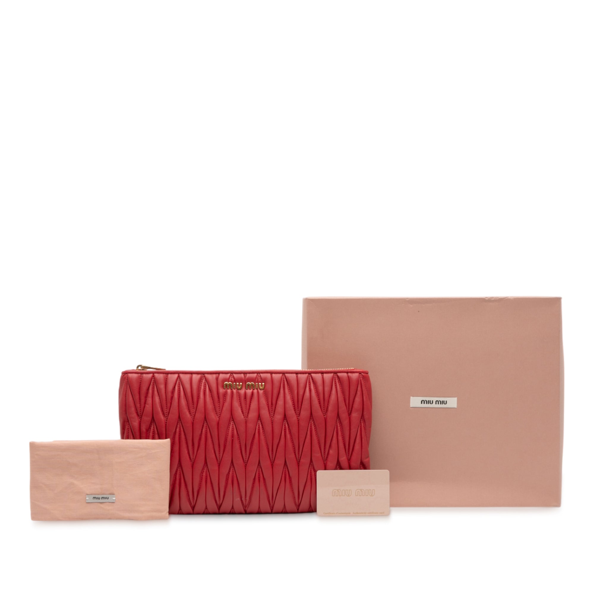 Matelasse Nappa Clutch