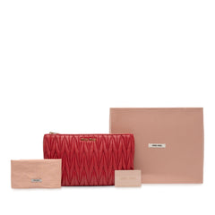 Matelasse Nappa Clutch