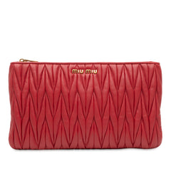 Matelasse Nappa Clutch