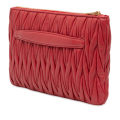 Matelasse Nappa Clutch