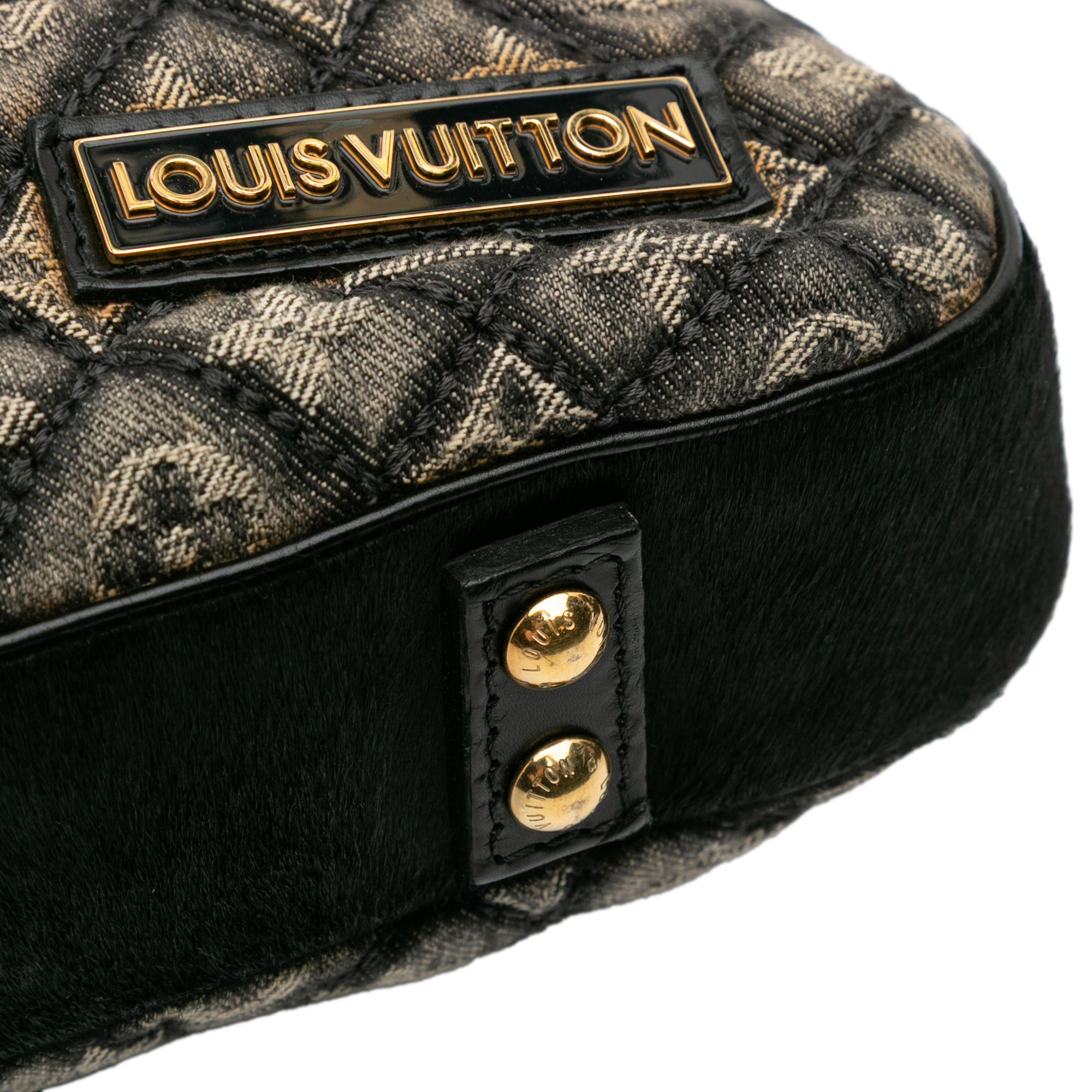 Quilted Monogram Denim Musette