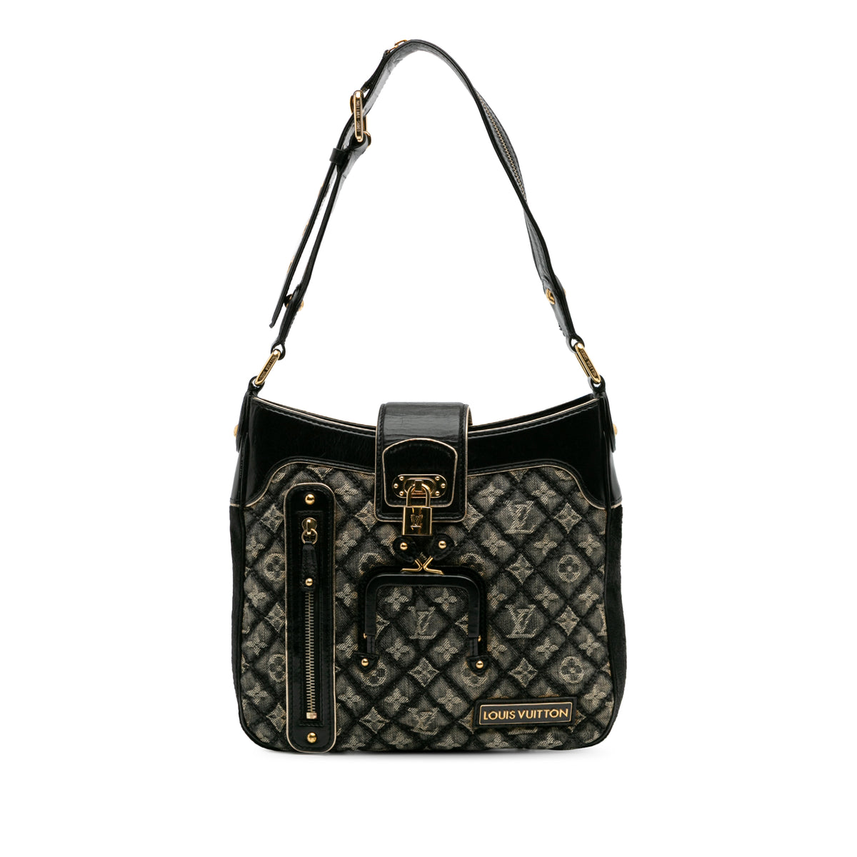 Quilted Monogram Denim Musette
