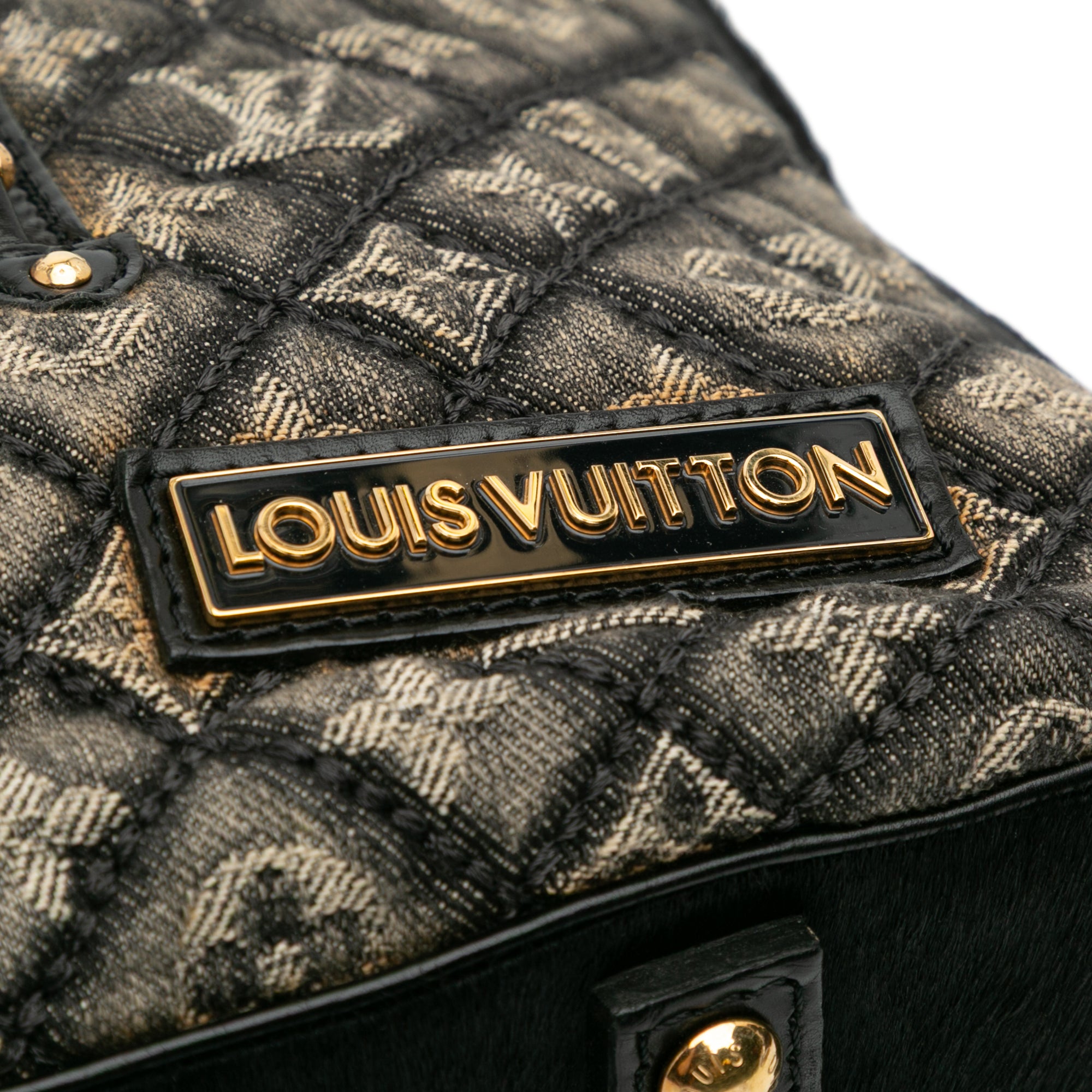 Quilted Monogram Denim Musette