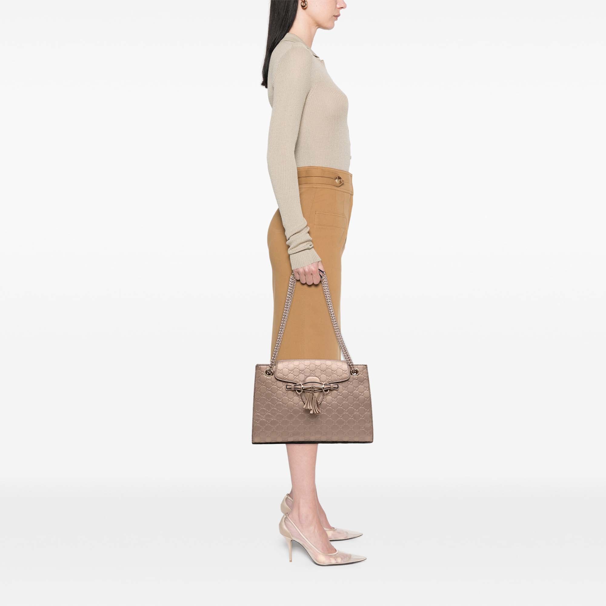 Large Guccissima Emily Shoulder Bag