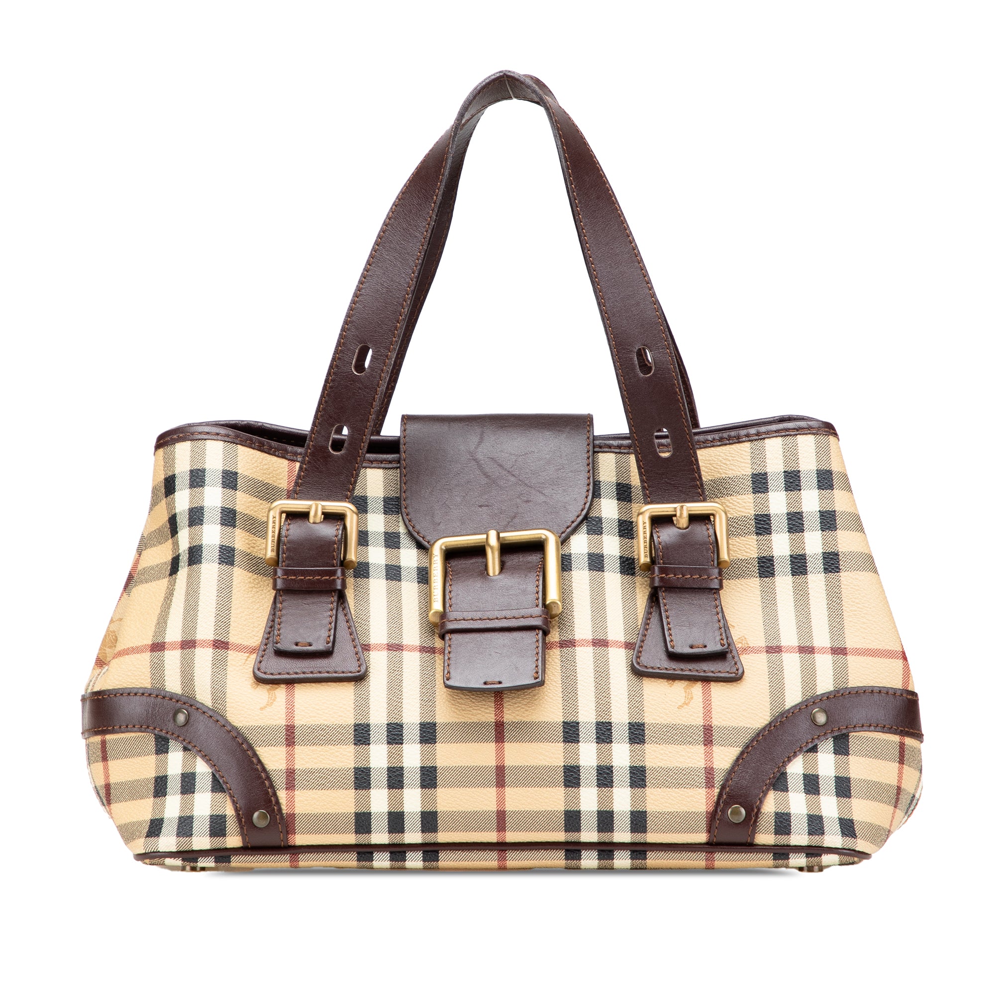 Haymarket Check Coated Canvas Handbag