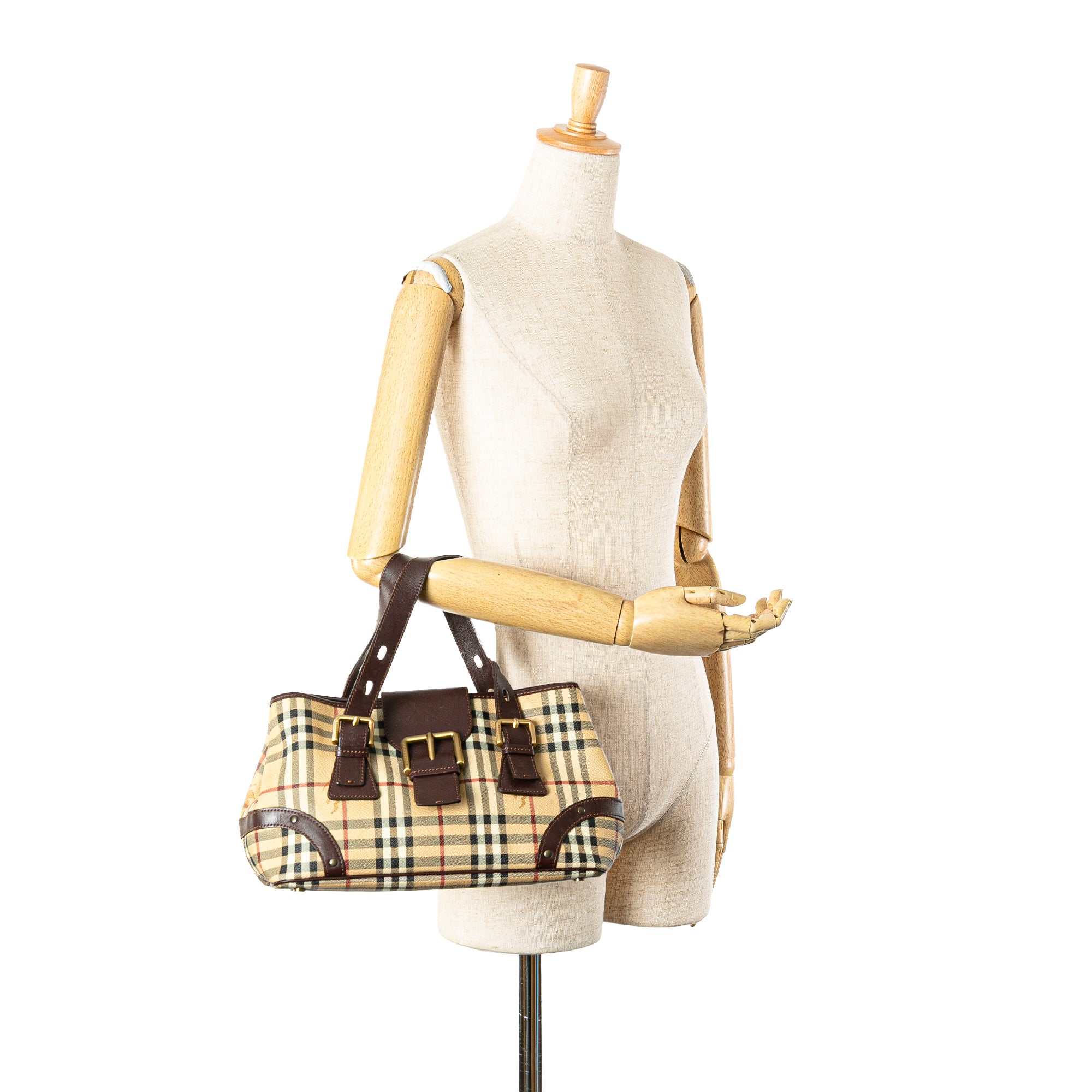 Haymarket Check Coated Canvas Handbag