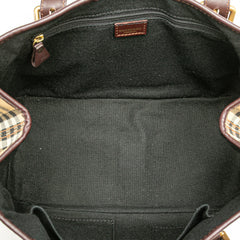 Haymarket Check Coated Canvas Handbag
