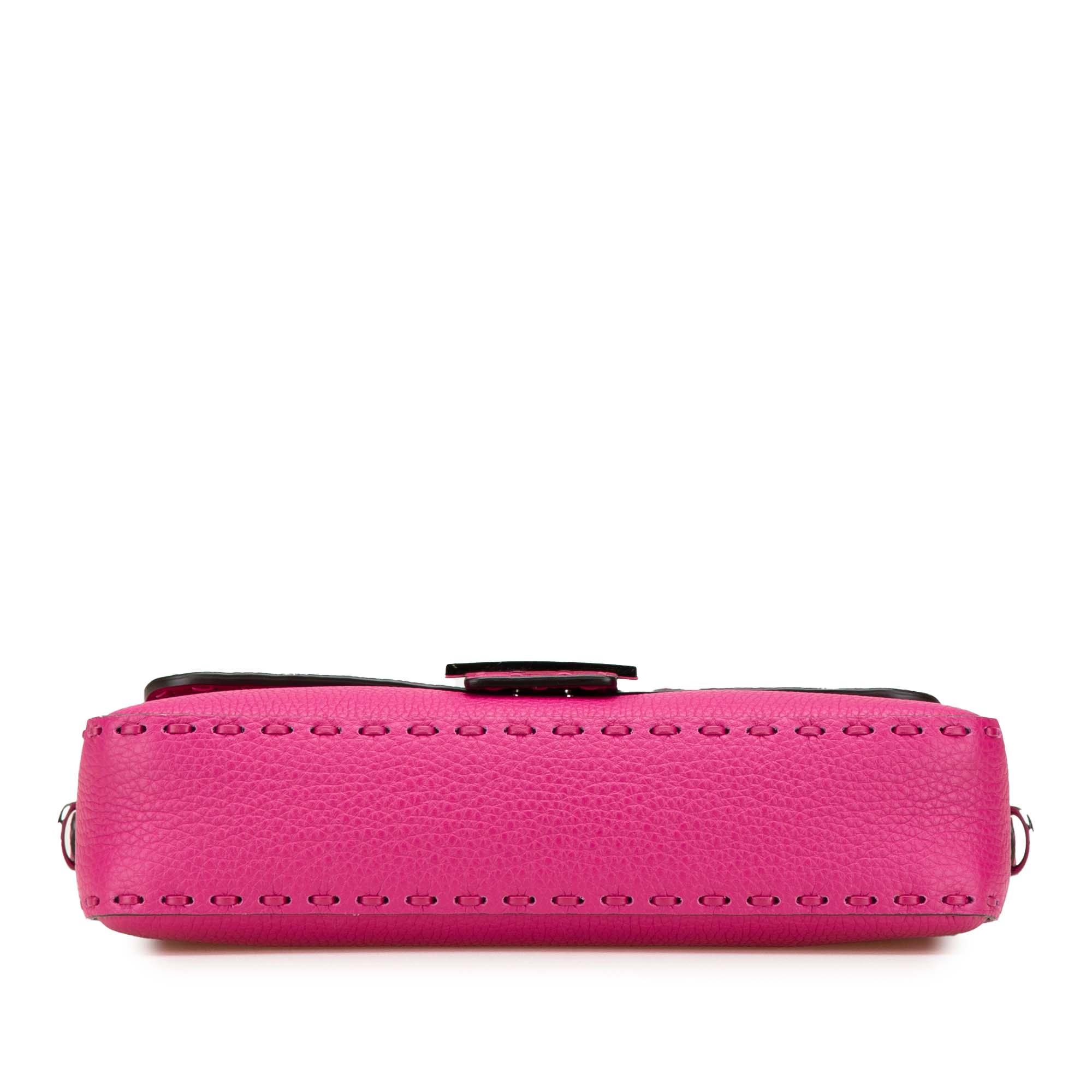 Leather Selleria Baguette Satchel