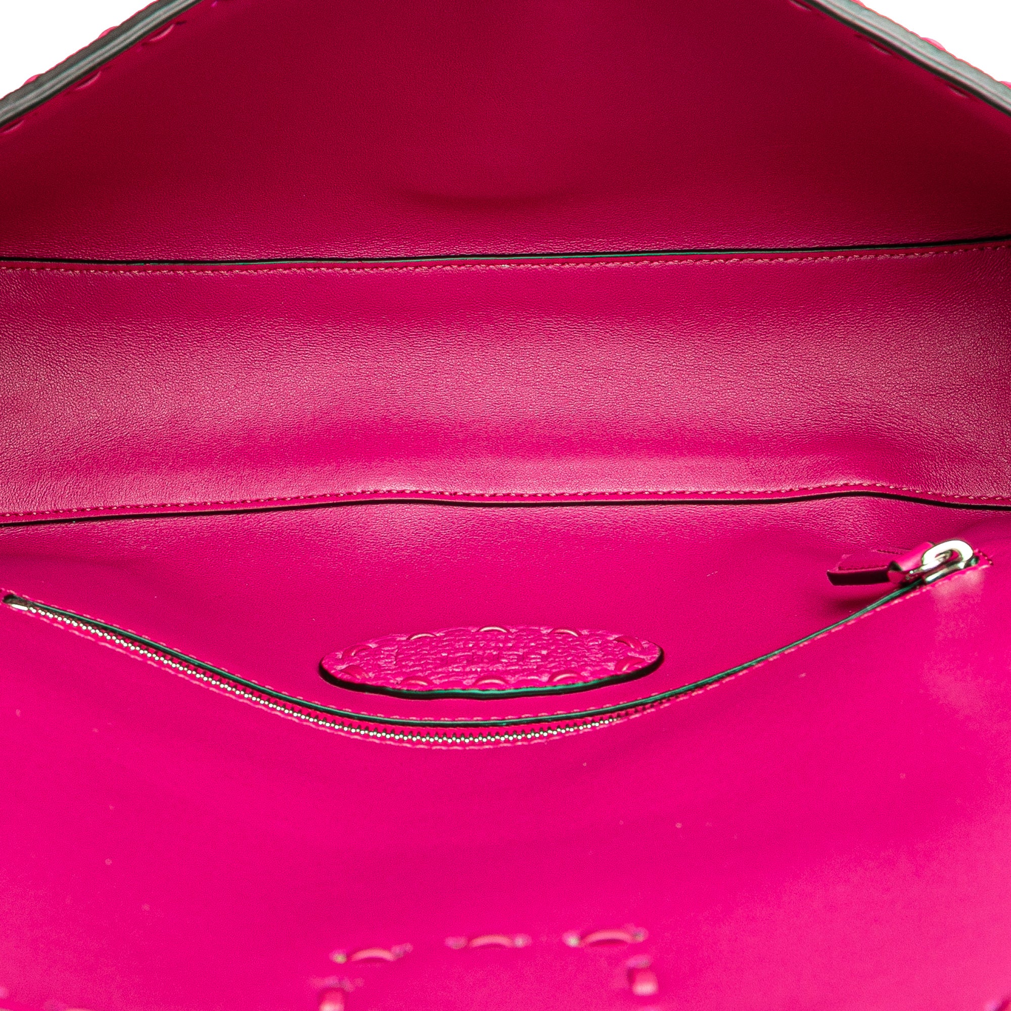 Leather Selleria Baguette Satchel