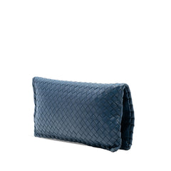 Nappa Intrecciato Turn Lock Clutch
