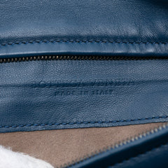 Nappa Intrecciato Turn Lock Clutch