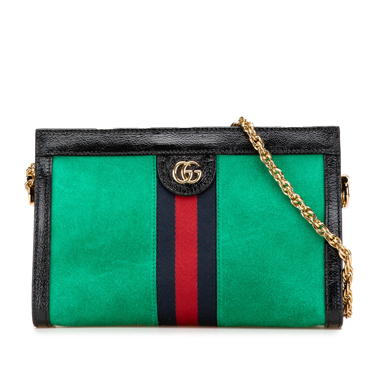 Small Suede Ophidia Chain Crossbody