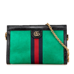 Small Suede Ophidia Chain Crossbody