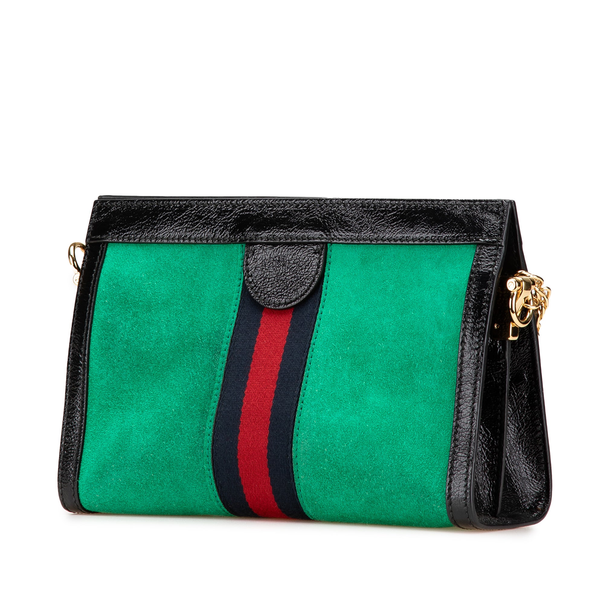 Small Suede Ophidia Chain Crossbody