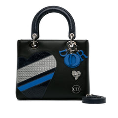 Medium Calfskin Patch Embellished Lady Dior