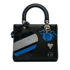 Medium Calfskin Patch Embellished Lady Dior