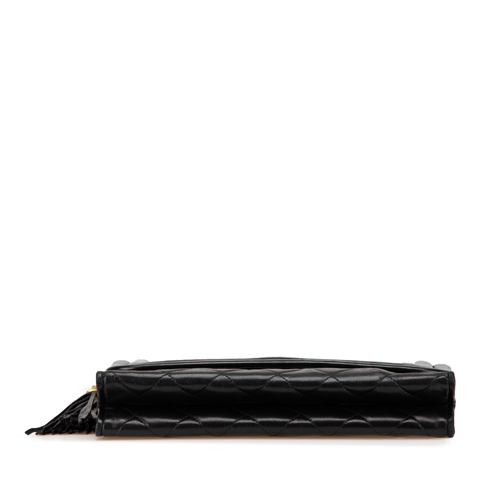 Quilted Lambskin Tassel Flap Crossbody