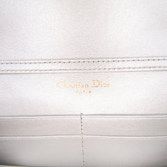 Metallic Grained Calfskin Diorama Wallet On Chain