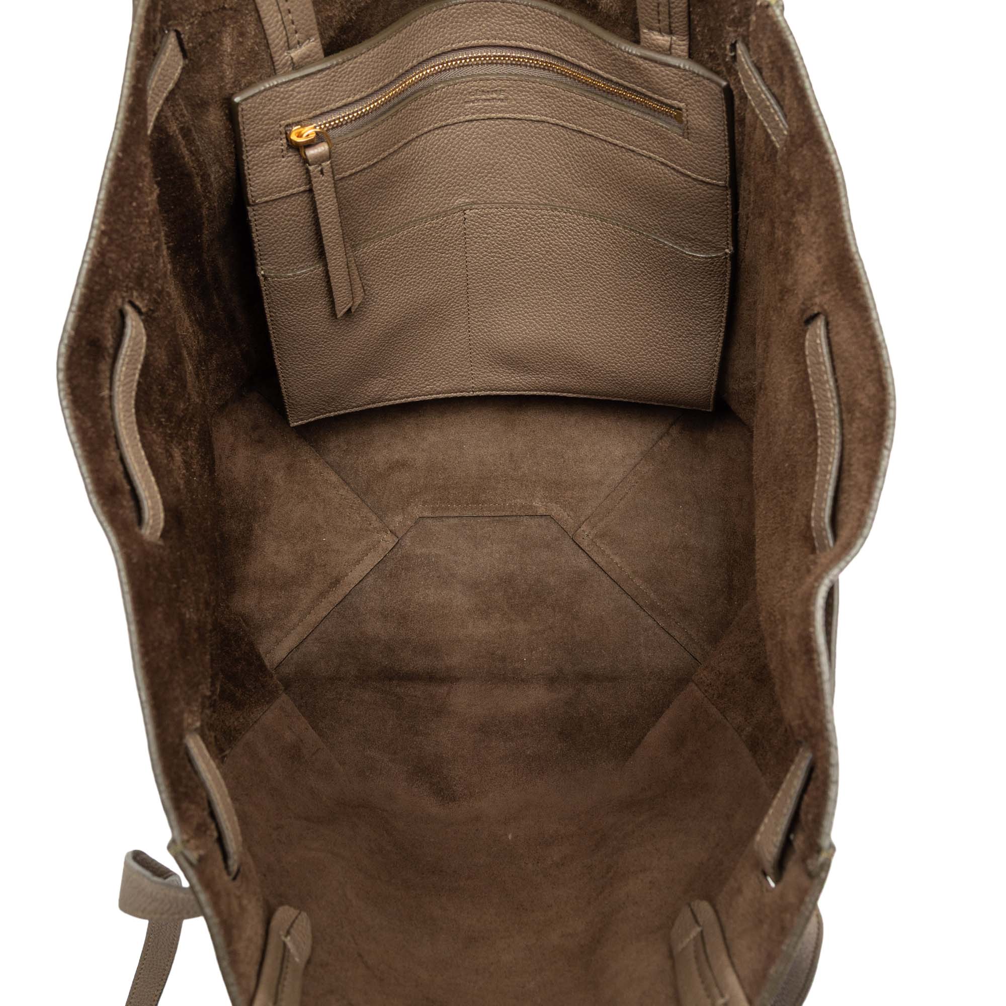 Small Leather Phantom Cabas Tote