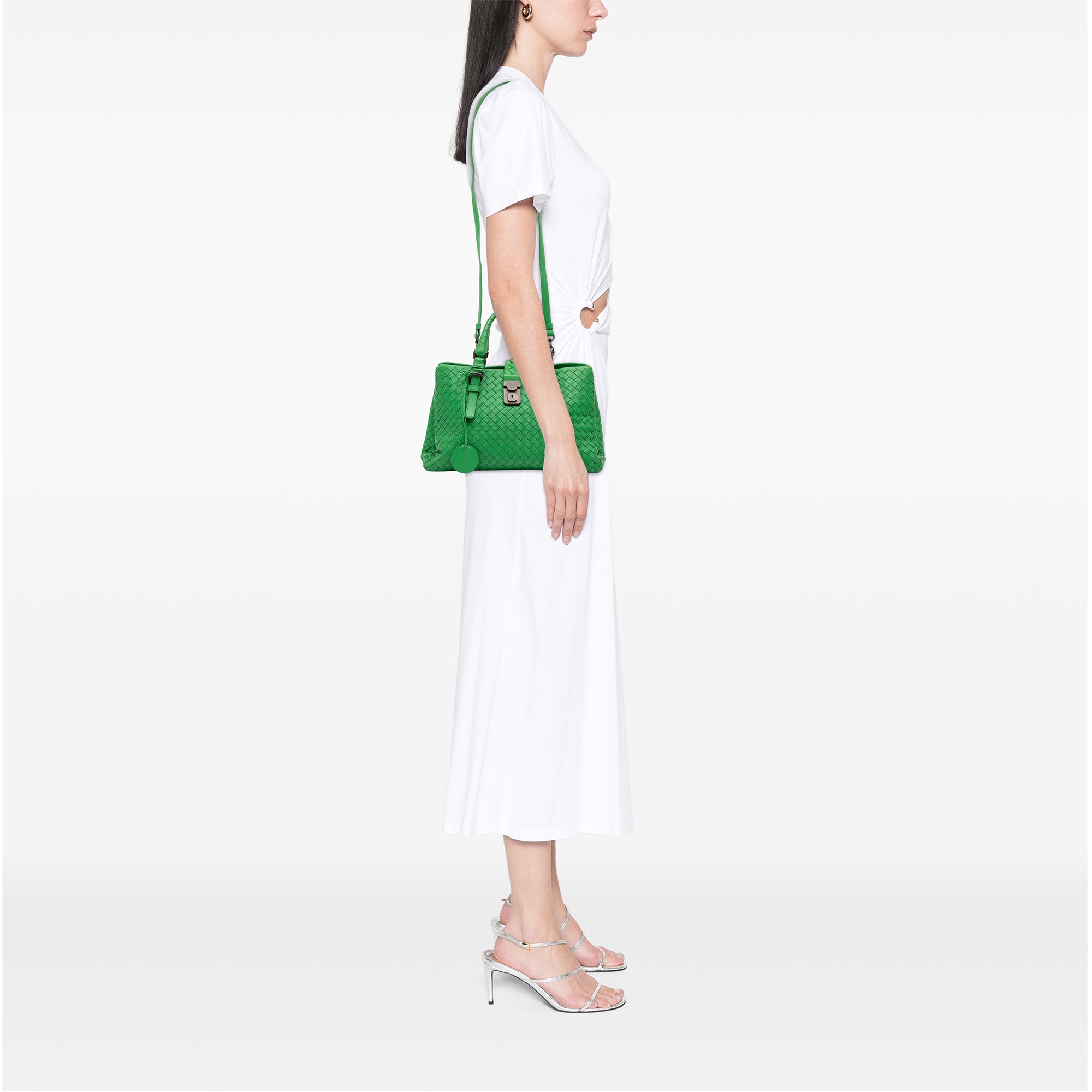 Small Nappa Intrecciato Roma Satchel