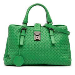 Small Nappa Intrecciato Roma Satchel