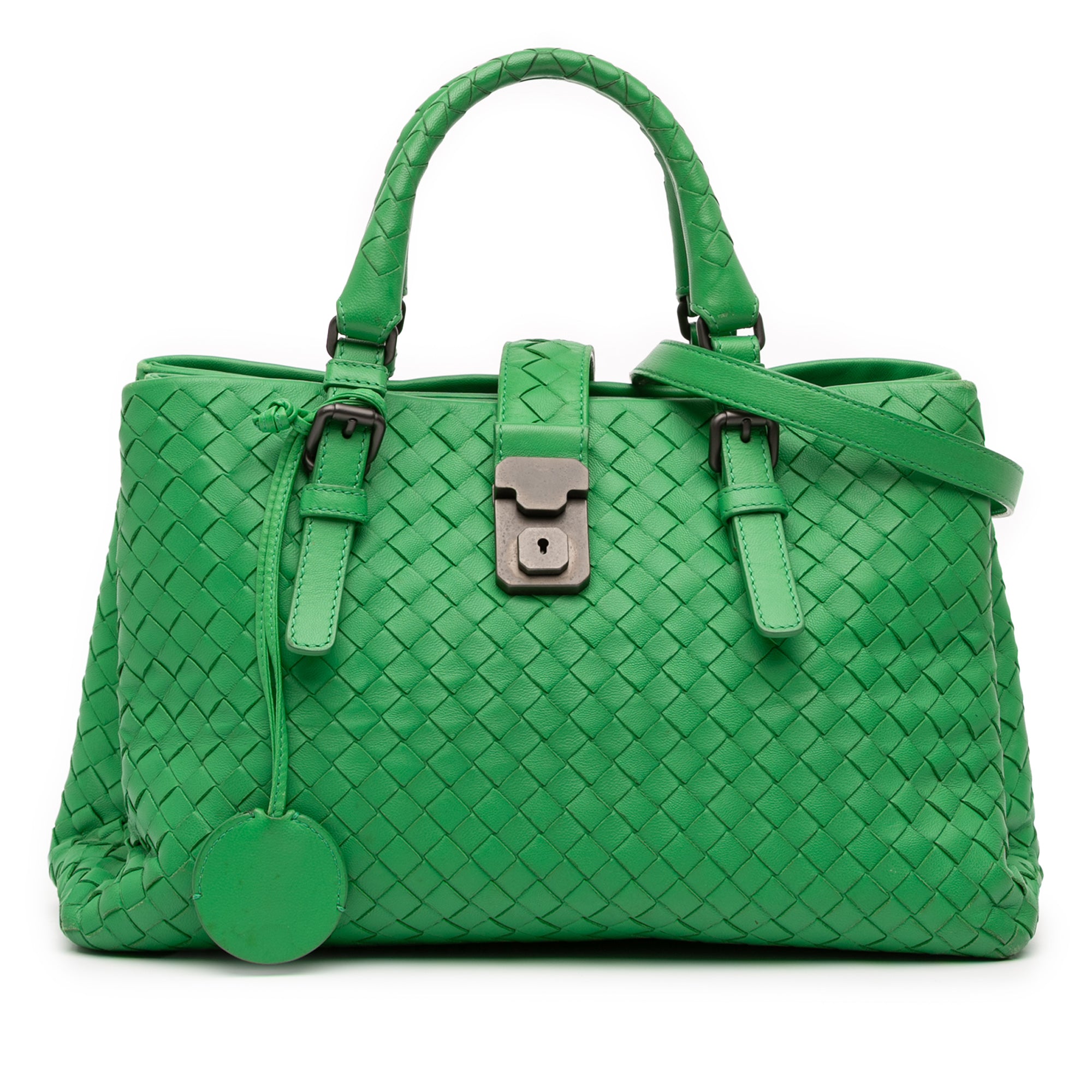 Small Nappa Intrecciato Roma Satchel