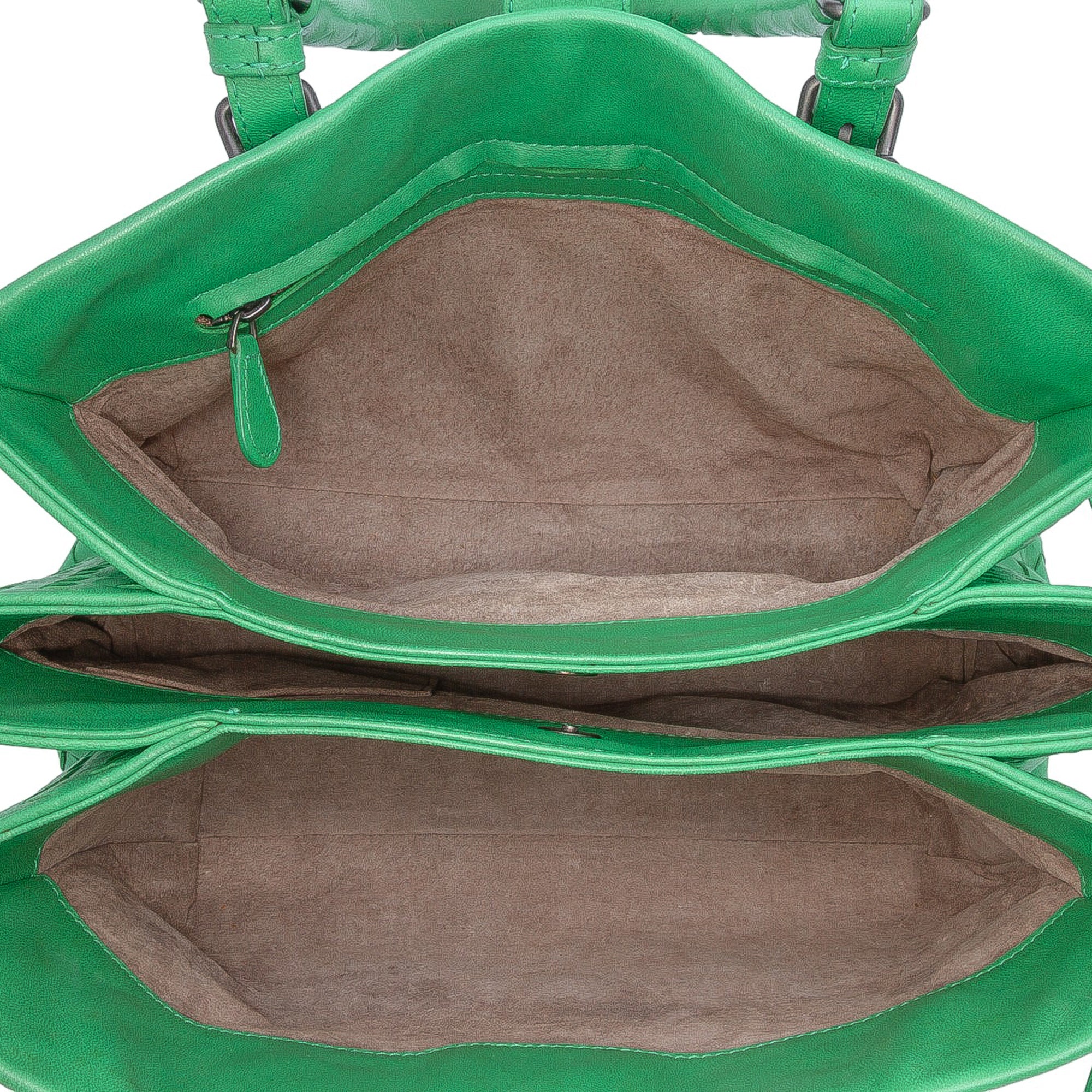 Small Nappa Intrecciato Roma Satchel