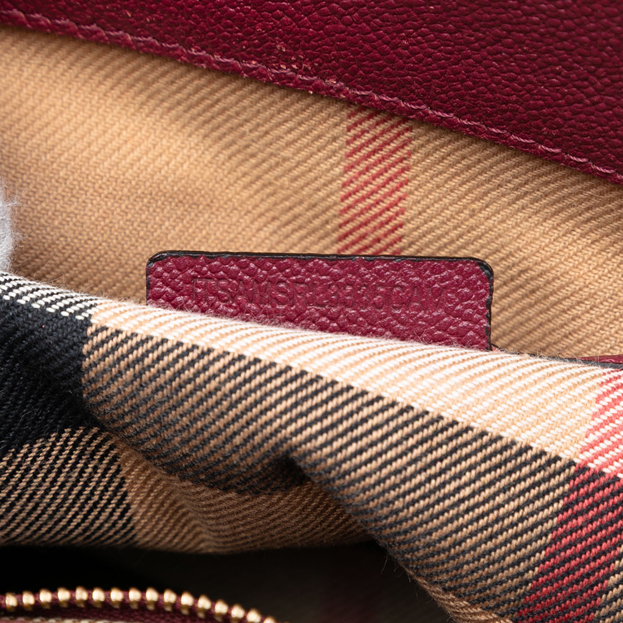 Small Grained Leather Buckle Tote