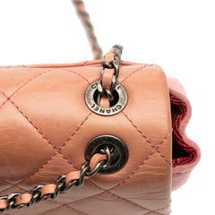 Paris Salzburg Mini Quilted Glazed Calfskin and Felt Edelweiss Flower Flap