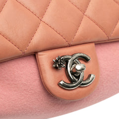 Paris Salzburg Mini Quilted Glazed Calfskin and Felt Edelweiss Flower Flap