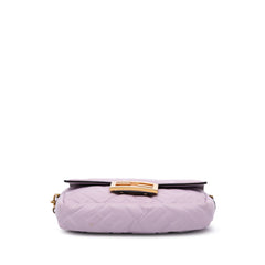 Mini Zucca Embossed Leather Baguette Satchel