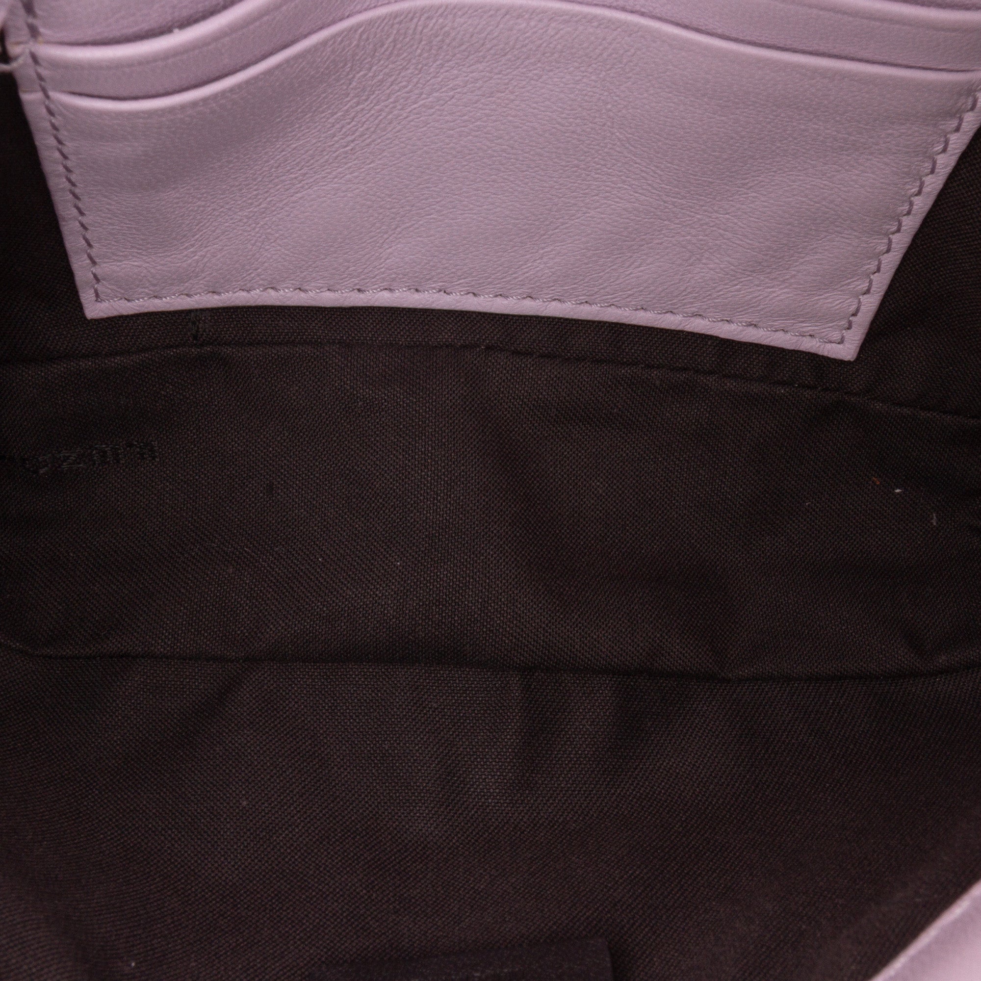 Mini Zucca Embossed Leather Baguette Satchel