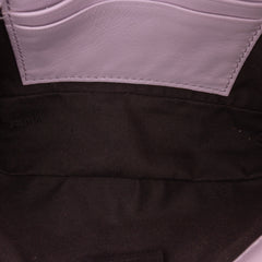 Mini Zucca Embossed Leather Baguette Satchel