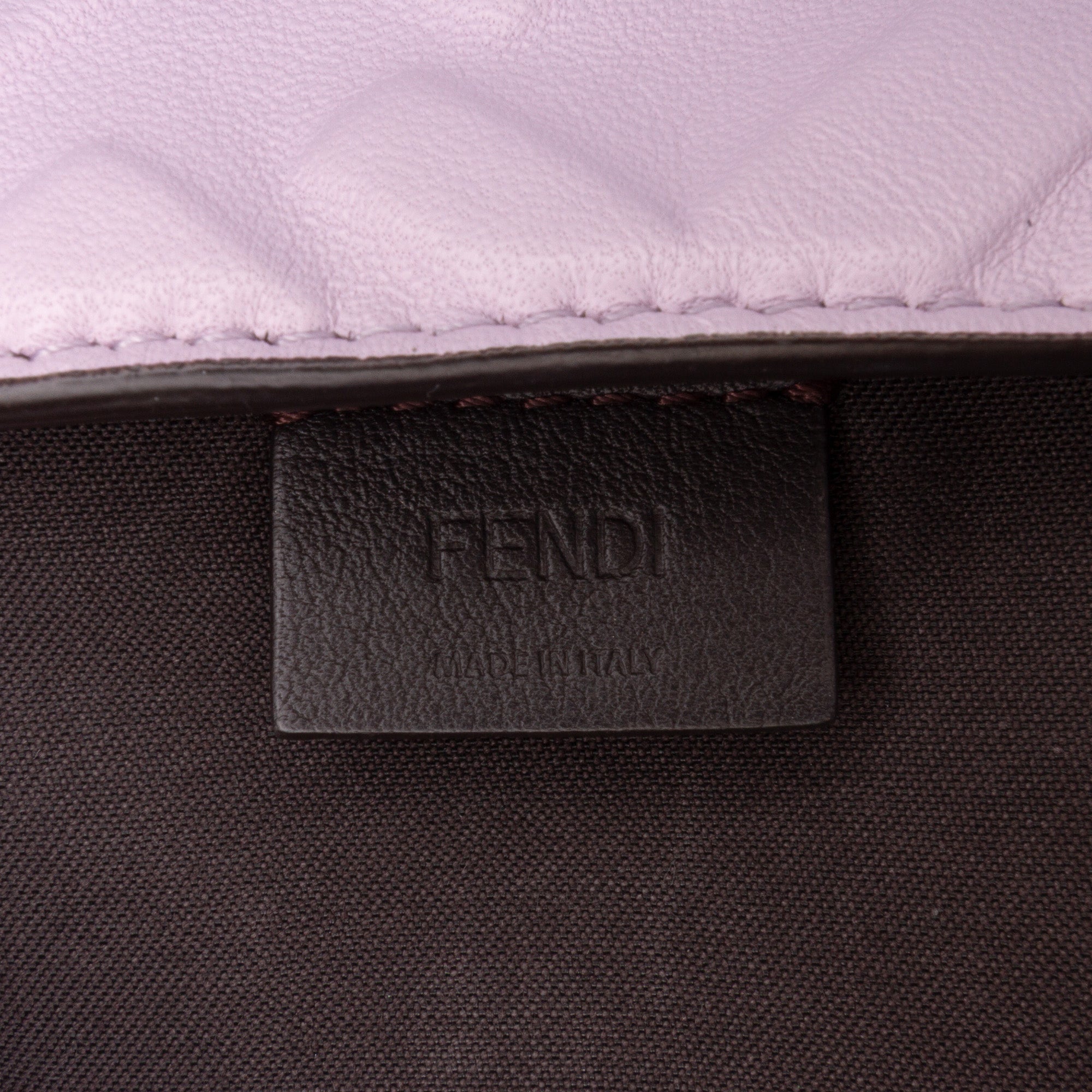 Mini Zucca Embossed Leather Baguette Satchel
