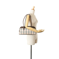 House Check Canvas Shoulder Bag