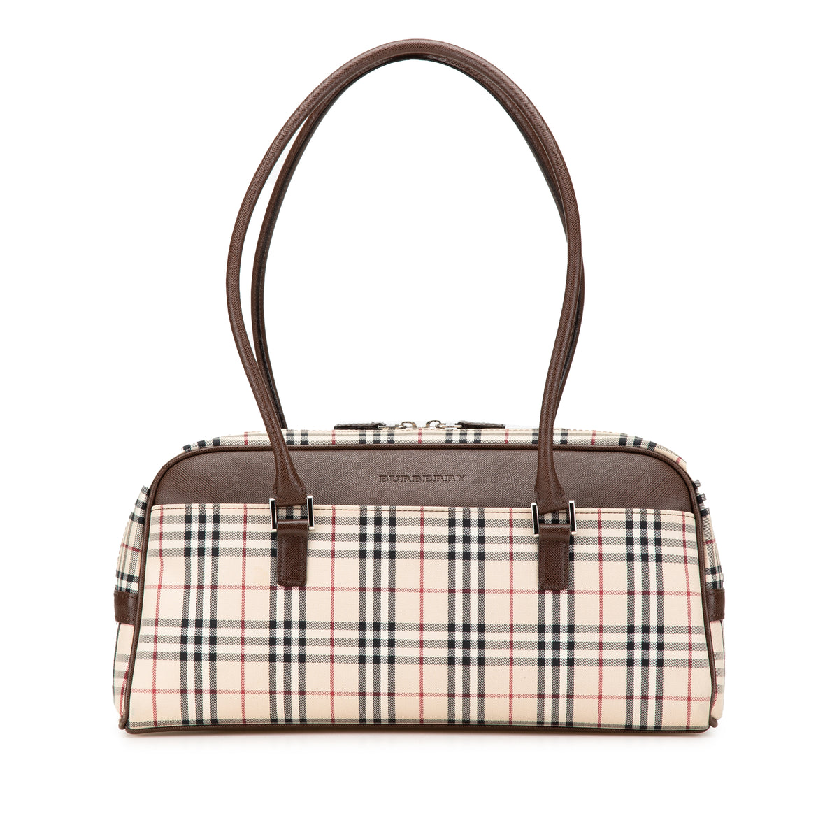 House Check Canvas Shoulder Bag