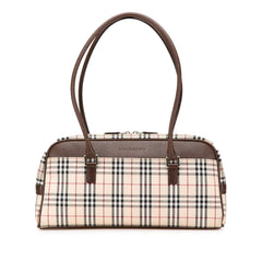 House Check Canvas Shoulder Bag