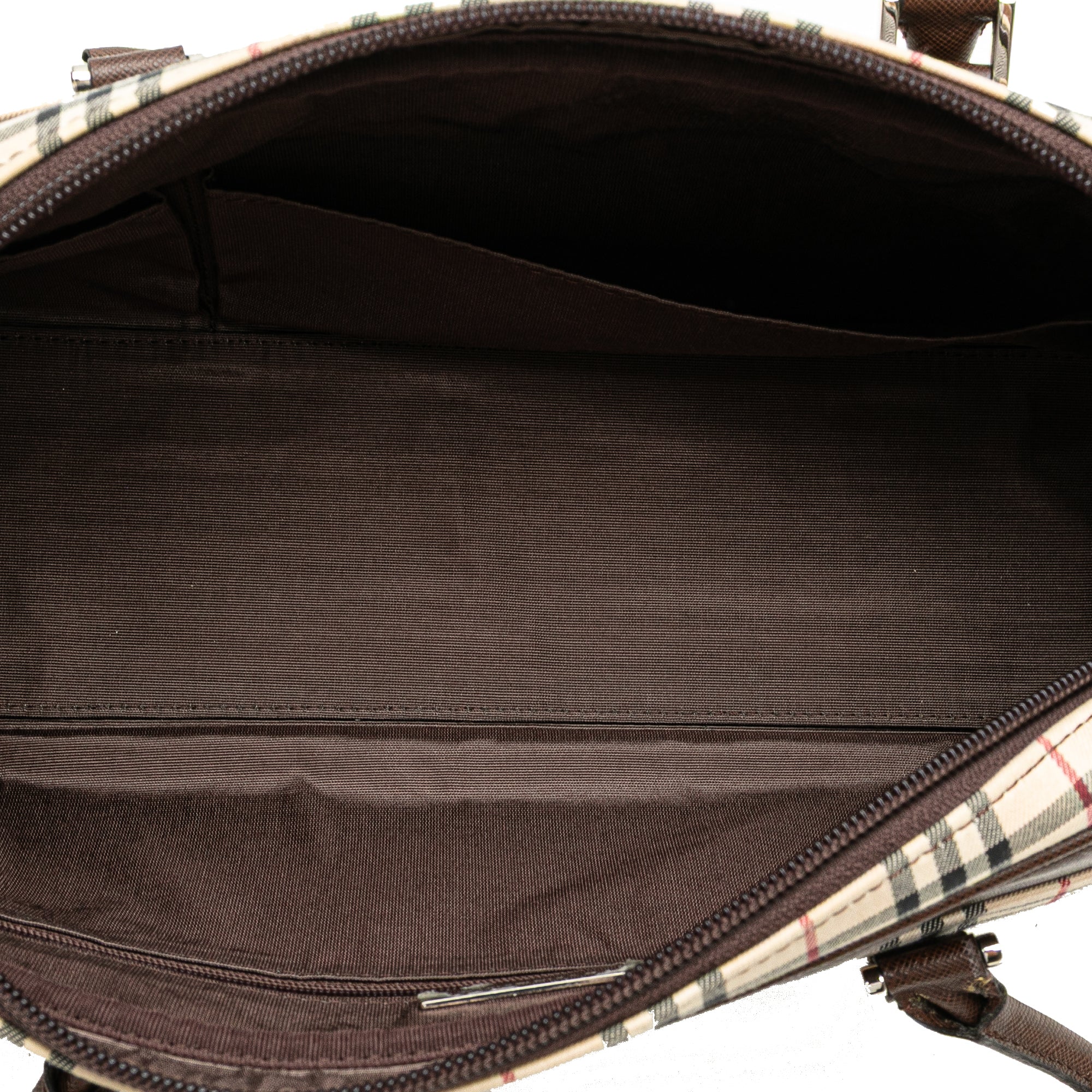 House Check Canvas Shoulder Bag