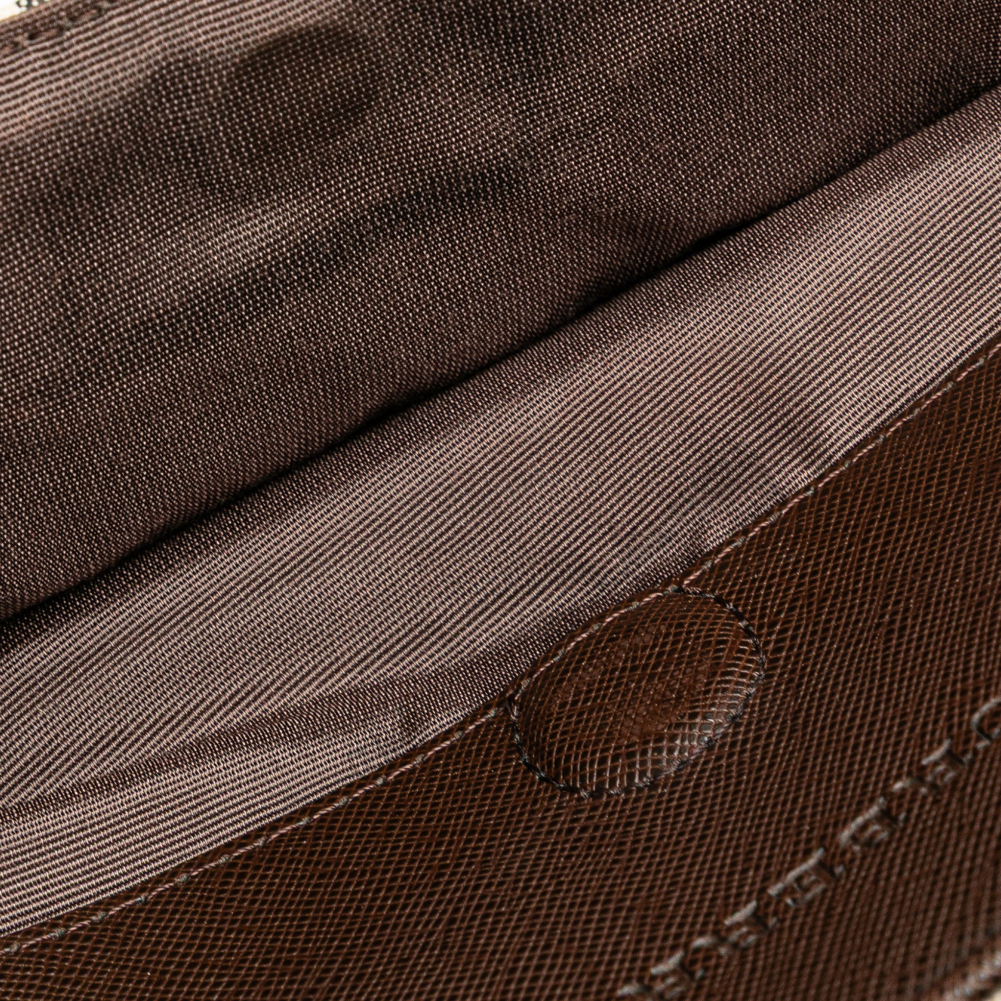 House Check Canvas Shoulder Bag