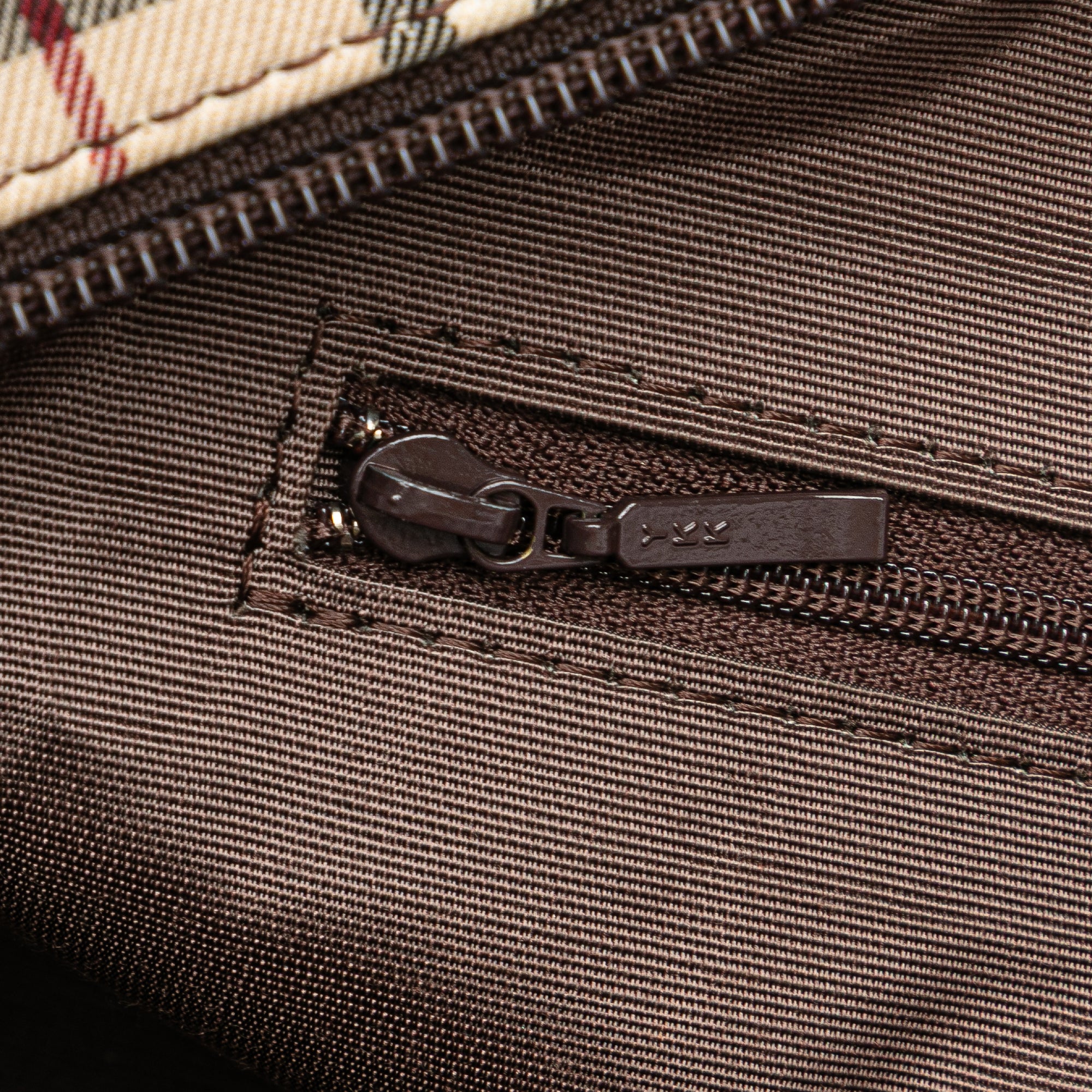House Check Canvas Shoulder Bag