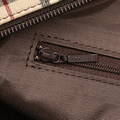 House Check Canvas Shoulder Bag