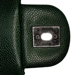 Medium Quilted Iridescent Caviar Easy Flap