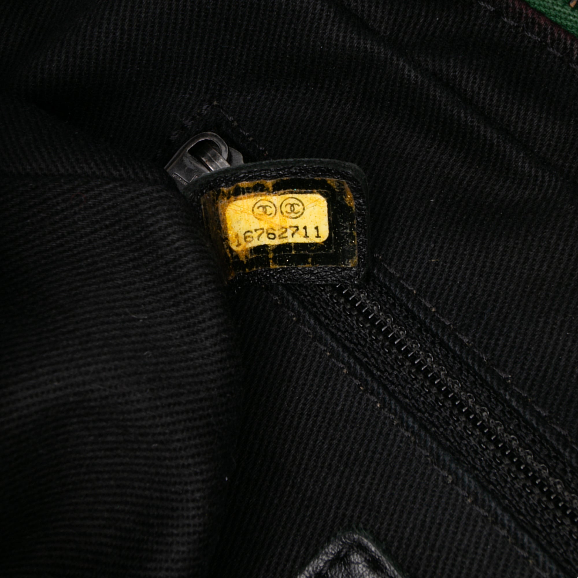 Medium Quilted Iridescent Caviar Easy Flap